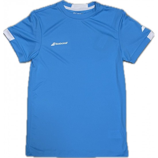 CAMISETA BABOLAT PLAY CREW NECK - AZUL/BRANCO